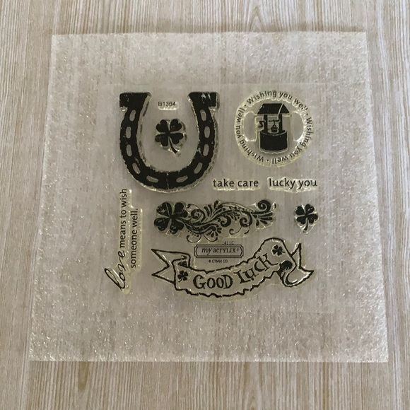 Close to my heart stamps B1364 “Take Luck” - Picture 1 of 2